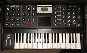 Moog Minimoog Voyager Electric Blue Keyboard Analog Synth in Original Box!