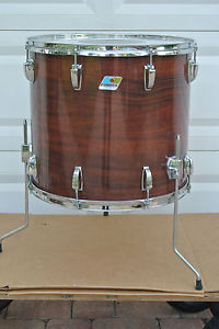 1970's/80's Ludwig USA 18" FLOOR TOM in MAHOGANY CORTEX for YOUR DRUM SET! #C418