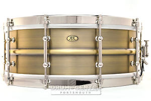 AK Drums Brass Standard Snare Drum 14x5.5 Brushed Patina - AK1BS-5514