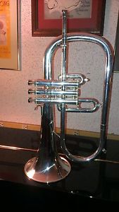 Vintage Silver Plated Getzen Eterna Flugelhorn - low serial number - Near Mint