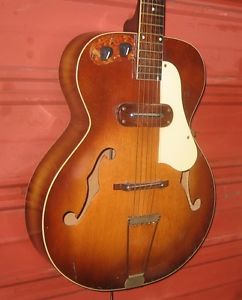 1950s Kay K-150 Archtop Electric Guitar. Very Pretty and Sounds Great.