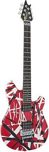 EVH Wolfgang Special - Red, Black and White Stripes