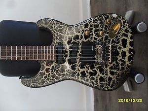 RARE Jackson Soloist 1980s San Dimas Glow in  Dark Crackle USA lava custom shop