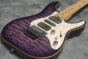 Schecter SD-2-24-AL See Thru Purple JAPAN Guitar