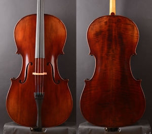 An advanced 3/4 Size Modern Strad style Cello Deep Tone.BEST Performance Oil VR