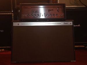 VERY RARE VINTAGE GIBSON TITAN V TUBE POWER AMP + ORIGINAL 2X15 CAB  marshall
