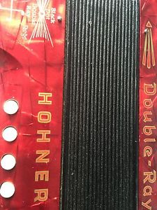 Honher Double Ray Black Dot 2 Row Accordion