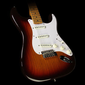 Fender Custom 1959 Roasted Ash Stratocaster NOS Guitar Chocolate 3-Tone Sunburst