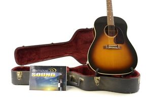 1997 Gibson Early J-45 Acoustic Guitar - Sunburst w/ OHSC - Headstock Repair
