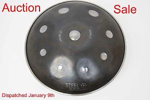 New Harmonic Handpan, F Pelok scale with bag.  Hung, Steel Drum from Steeltone.