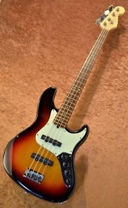 Fender USA American Deluxe Jazz Bass Brown w/hard case F/S Bass #E1070