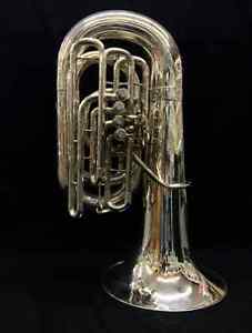 VINTAGE NIRSCHL J870 TUBA 4 piston valves + 1 rotary key