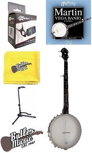 Gold Tone Model BC-120 - 5 String Open Back Banjo w/Ukulele Stand + More