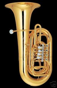 Eastern music C tone Tuba Gold lacquer cupronickel tuning pipe 4-keys