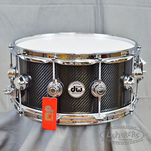 DW Collector's Series 6.5x14 Carbon Fiber Snare Drum w/ Chrome Hdw DRVF6514SVC