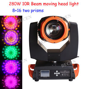 New 280W 10R beam 3in1 moving head light dj stage lighting 8+16 prisms