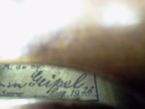 1928 Herman Geipel Copy of Antonius Stradivarius Violin