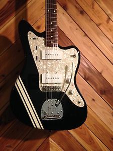 RARE NEW FENDER JAPAN JAZZMASTER JM66 CO COMPETITION STRIPE BLACK