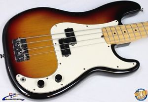 2003 Fender American Series Precision Bass w/HSC Sunburst Standard P-Bass #38125