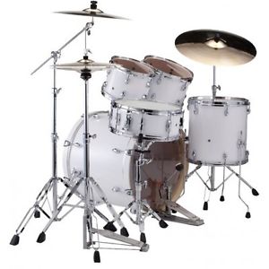 Batterie Pearl Export Rock 22'' Arctic sparkle avec cymbales