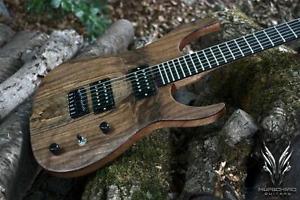 Hufschmid custom baritone 6 string guitar Blackmachine killer, Mayones Skervesen