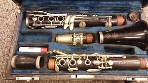 Vintage 1945? Selmer Depose 55 Bb wood clarinet with MP and case