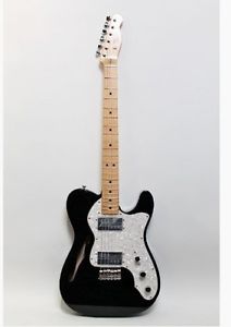 Fender Custom Shop 1972 Telecaster Thinline NOS Black w/hard case F/S #Q562