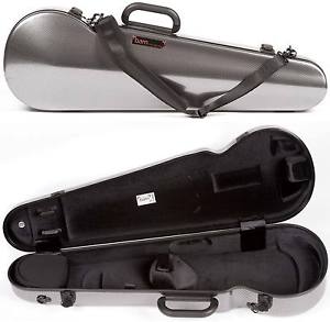 Bam France 2002XL Contoured Hightech Silver Carbon-Look 4/4 Violin Case