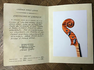 Violin Mario GADDA, Gaetano Gadda model 1993 CERTIFICATE italian old violino