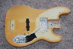 1972 1973 1974 Fender Telecaster bass body vintage white 5 lb 0 oz