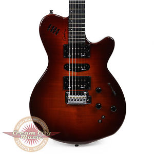 Brand New Godin xtSA 3 Voice Leaftop Light Burst Flame Top B Stock