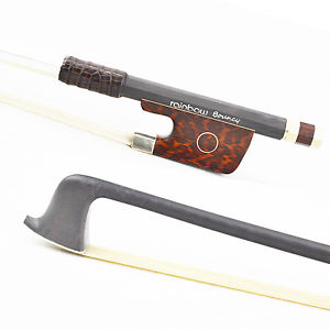Carbone De Pointe Argent Archet De Violoncelle Fibre de carbone Cello Bow