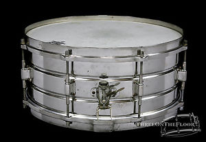1920s Leedy Elite Snare Drum 6x14 : Vintage Professional Model Snare Deep Shell