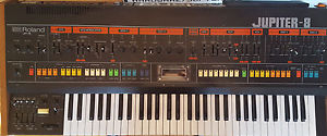 Roland Jupiter 8 synthesizer JP-8 Wood Side Panels Recently serviced Runs great