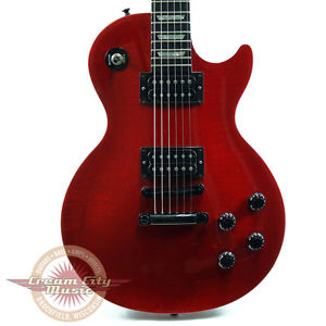 1992 GIBSON LES PAUL STUDIO ELECTRIC GUITAR TRANS RED FINISH