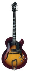 Hagstrom HJ800 Electric Jazz Guitar (Vintage Sunburst)