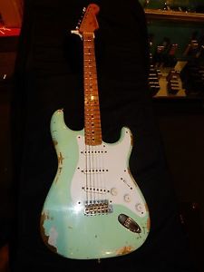 Fender 2015 Custom Shop LTD Ed 1954 Heavy Relic Stratocaster 1 of 7 Surf Green