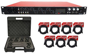 Focusrite SCARLETT 18I20 MK2 USB 2.0 Audio Interface w/ 7-Piece Drum Mic Pack