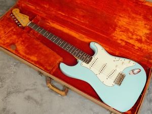 1964 Fender Stratocaster RARE mahogony body Daphne blue body only refin pre-CBS