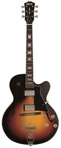 Cort Hollow Body Series Yorktown Jazz Electric Guitar Tobacco Burst