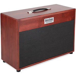 Solid Hardwood 2x12'' Guitar Cabinet - 212H RedWood Black - G12M-65 CELESTION