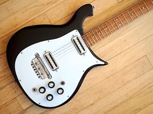 1967 Rickenbacker 450 Vintage Electric Guitar Jetglo Toaster Top Pickups w/ Case