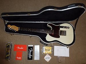 FENDER USA 2000 TELECASTER RARE POWER DELUXE WHITE BLONDE NEAR MINT
