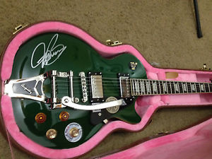 Epiphone Joe Bonamassa Les Paul Autographed!! Bigsby Outfit Inverness Green #1