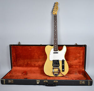 1973 Fender Telecaster Vintage Electric Guitar See Thru Blonde Bigsby Rare OHSC