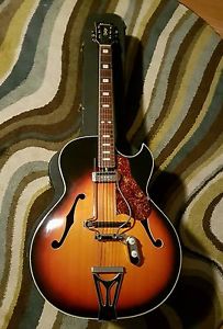 1960's Vintage Kawai Archtop  Jazz Guitar Jumbo Body / ES 175 Japan W/Case