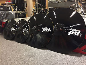 Paiste Custom Shop Black PST7 Cymbal Pack 20-18-14 Hi-Hats Pr...WOW $579.99