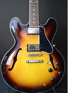 Gibson ES-335 Dot Brown w/hard case Free shipping Guiter Bass From JAPAN #A2589