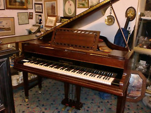 BROADWOOD  overstrung ROLLER grand 5ft 8"mohogany good con can deliver £995 buy