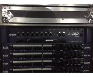 Aviom a16d pro W/4 A16R mixers